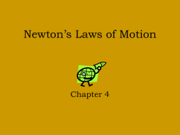 Newton’s Laws of Motion - U
