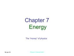 Chapter 7 Energy - Alejandro Garcia's Web Site