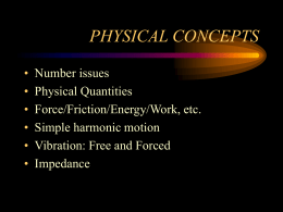 PHYSICAL CONCEPTS