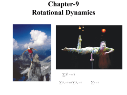 Chapter-9 Rotational Dynamics