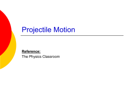 Projectile Motion - Official Beryllium 2013 Blog