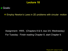 Physics 207: Lecture 2 Notes