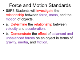 Velocity and Acceleration PowerPoint