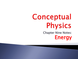 Conceptual Physics - Southwest High School