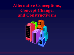 Alternative Conceptions, Concept Change, and Constructivism