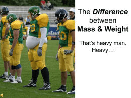 Mass v Weight Ppt