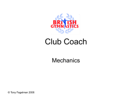 Coach Grade 1 - Brentwood Trampoline Club