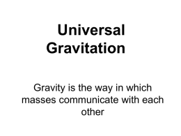 7-Universal Gravitation