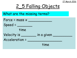 2_5 Falling Objects