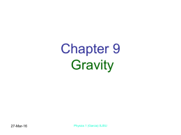 Gravity (Chap. 9)