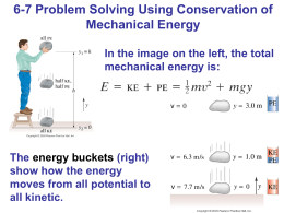 6-7 Problem Solving Using Conservation of Mechanical Energy For