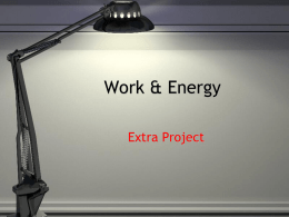 Work & Energy