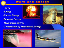 Work/Energy PowerPoint