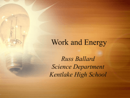 Work and Energy - russballard.com