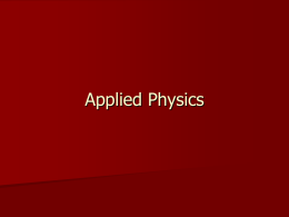Applied Physics - Revision World
