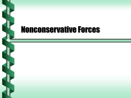 Nonconservative Forces