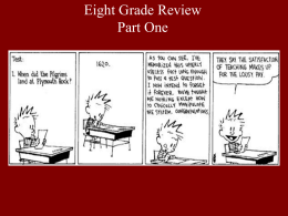 8 grade review - pams