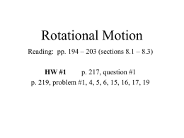 Rotational Motion