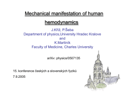 Mechanical manifestation of human hemodynamics