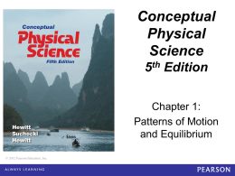 Conceptual Physical Science 5e – Chapter 1