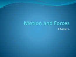 Motion and forces2