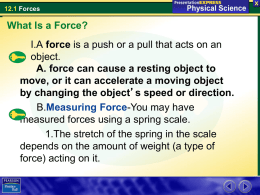 What Is a Force? - School District of La Crosse