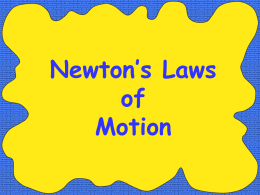 Explain the First Law of Motion