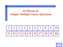 03a Sample Multiple Choice B Questions (2009