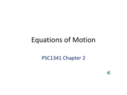 Equations of Motion1