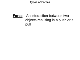 Types of Forces (print version)