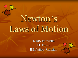 Newton`s Laws of Motion (B)