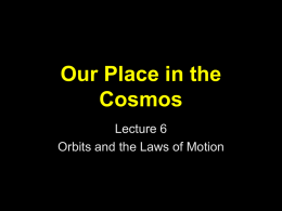 Our Place in the Cosmos Elective Course
