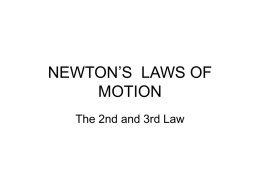 NEWTON`S LAWS OF MOTION