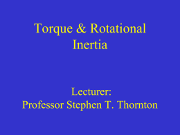 Lecture 20.TorqueRot..