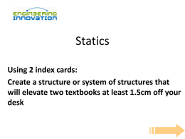 Statics Lecture