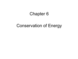 Chapter 6: Energy
