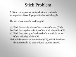 Stick Problem