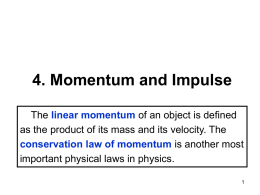 (linear) momentum