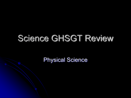 Science GHST Review