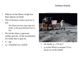 surface gravity
