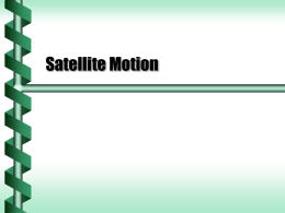 Satellite Motion