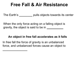 Free Fall & Air Resistance