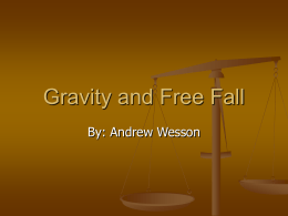 Gravity and Free Fall