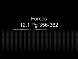 12.1 Forces