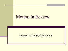 Motion In Review