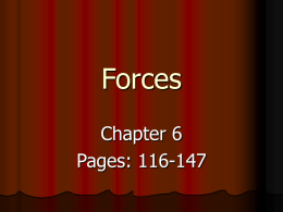 Chapter 6: Forces