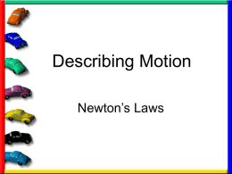 Describing Motion - Science