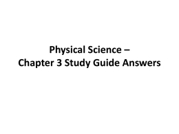 Ch. 3 Study Guide Answers