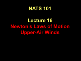 NATS 101 lecture - Department of Atmospheric Sciences