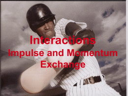 Interactions and momentum